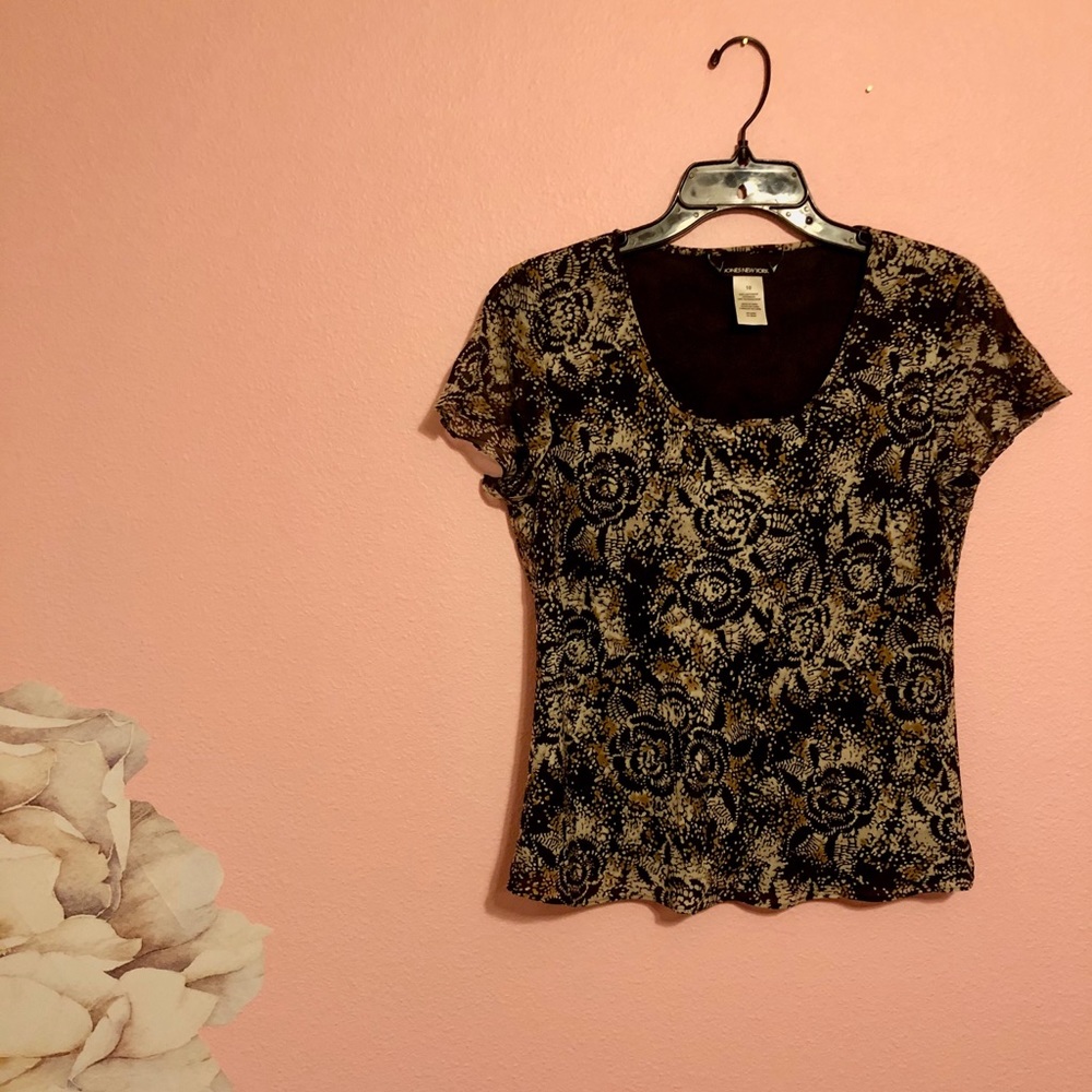 Jones New York Rose Shaped Blouse